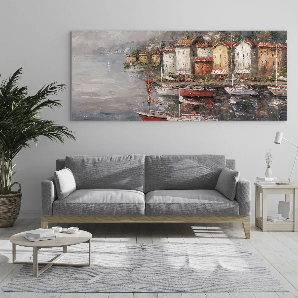 Billede på glas - Romantisk paradis - 120x50 cm