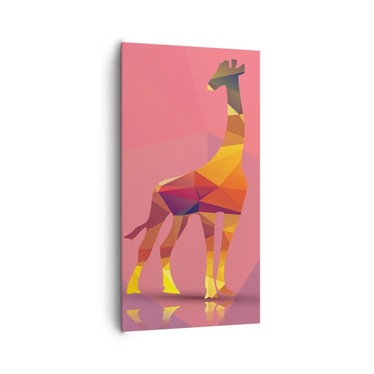 Lærredstryk - Billede på lærred - I savannens farver - 65x120 cm