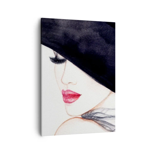 Lærredstryk - Billede på lærred - Elegance og sensualitet - 50x70 cm