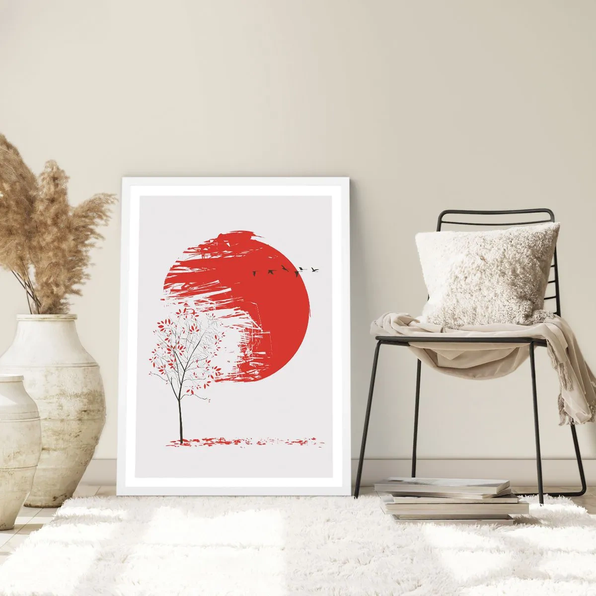 Plakat i hvid ramme - Kender du dette land? - 40x50 cm