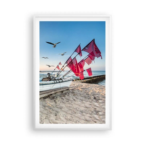 Plakat i hvid ramme - Et velfortjent hvil - 61x91 cm