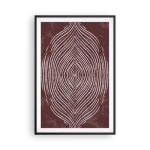 Plakat i sort ramme - Rummet taler - 61x91 cm