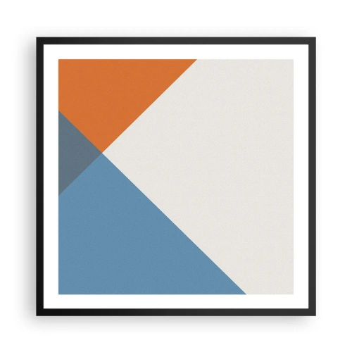 Plakat i sort ramme - Med hensyn til ... - 60x60 cm
