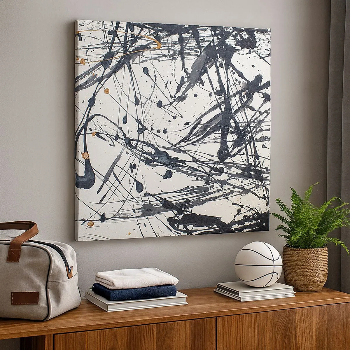 Lærredstryk - Billede på lærred - Med eller uden fornuft? - 30x30 cm