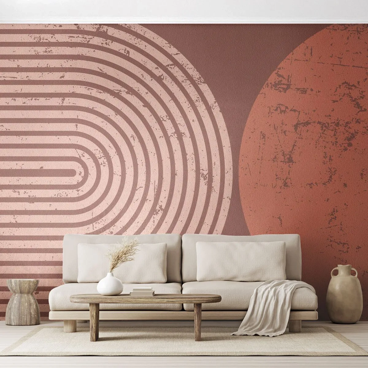 Fototapet Premium Canvas - Tæt forhold - Minimalisme, Moderne, Abstraktion - 450x315 cm