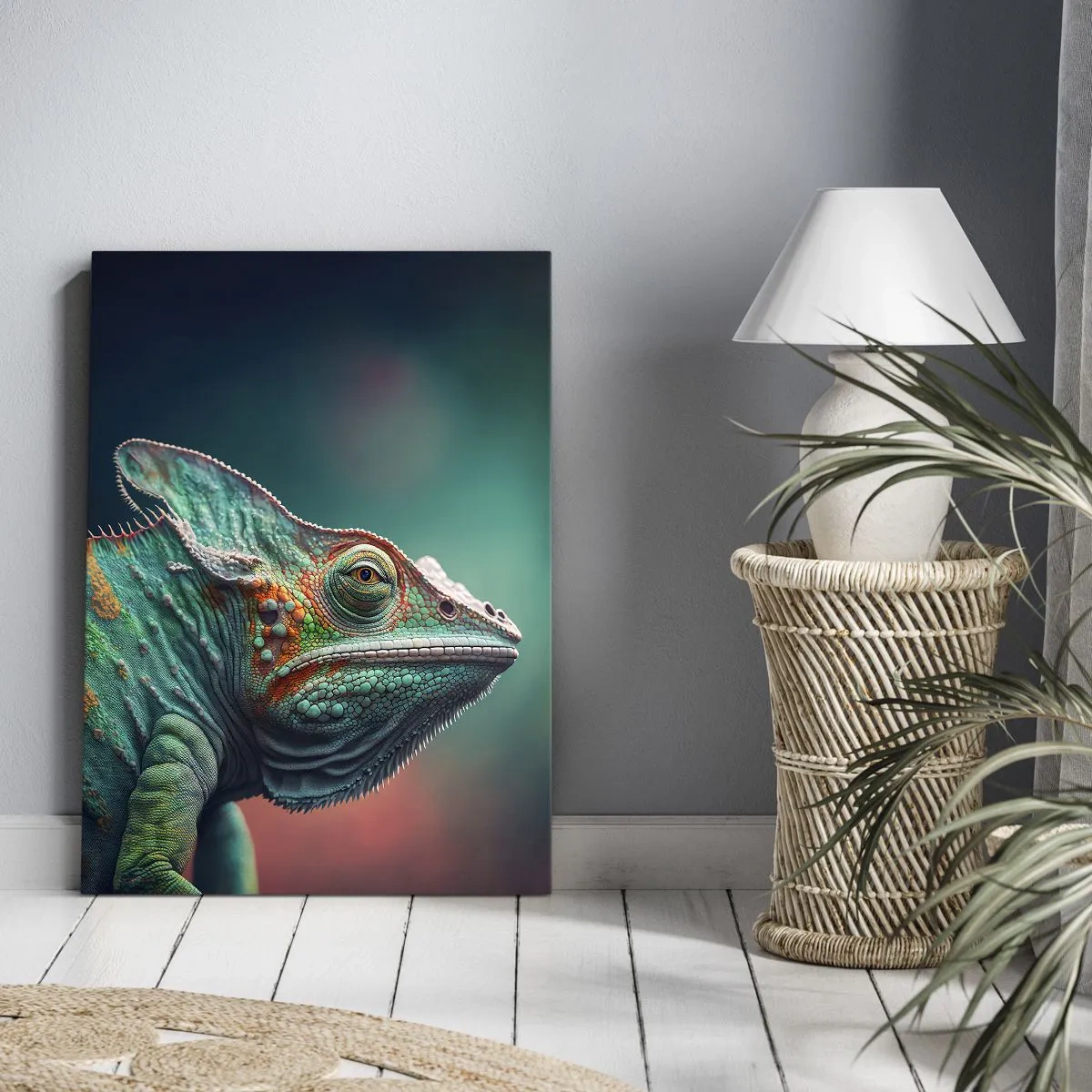 Lærredstryk - Billede på lærred - Kan du se mig? Ikke godt... - 50x70 cm