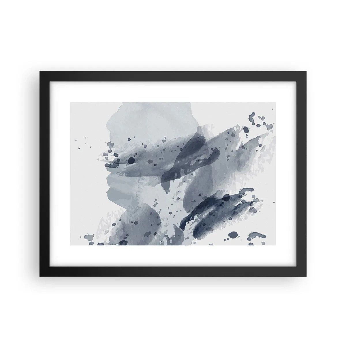 Plakat i sort ramme - En undersøgelse af vandets natur - 40x30 cm