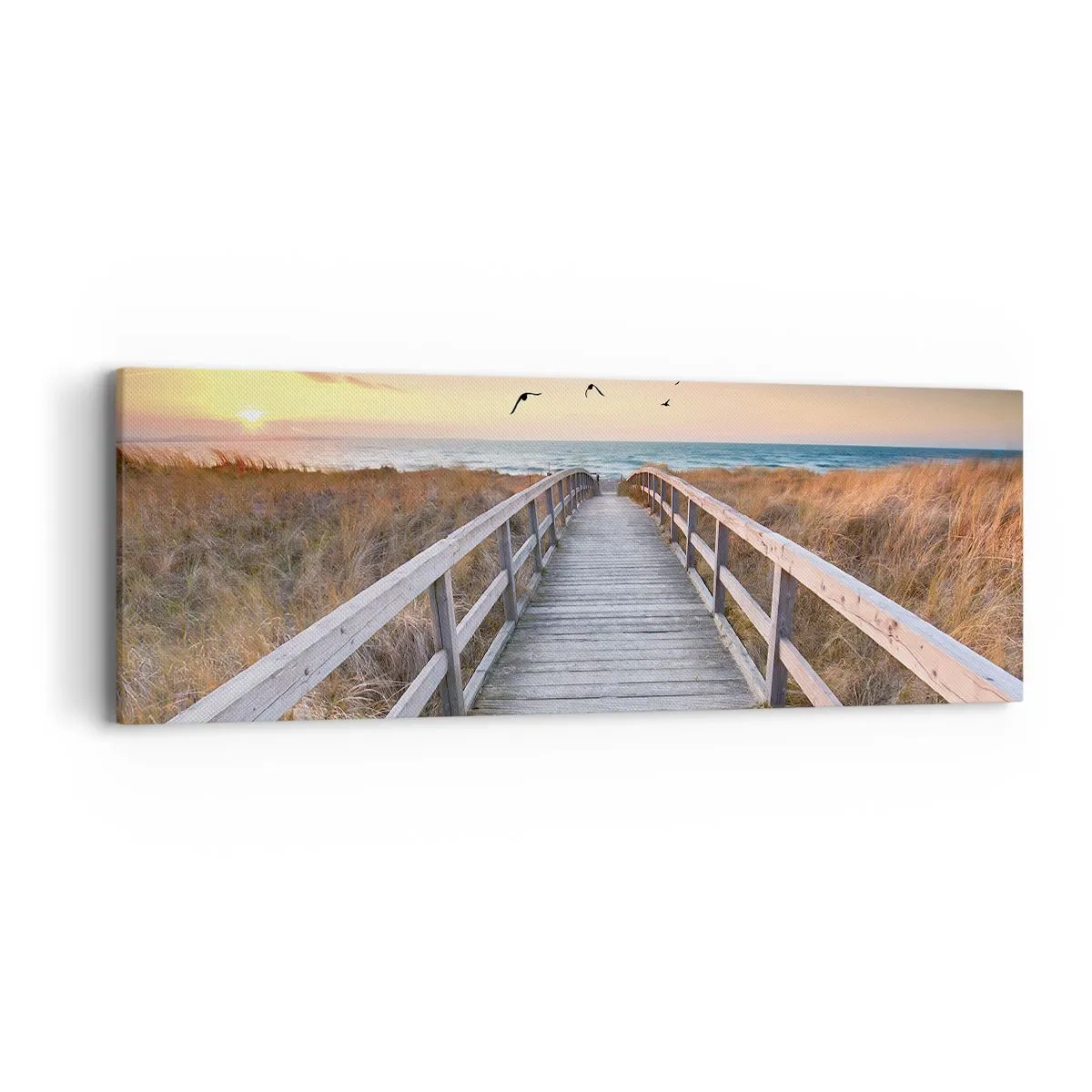 Lærredstryk - Billede på lærred - Rummet med højder - 90x30 cm