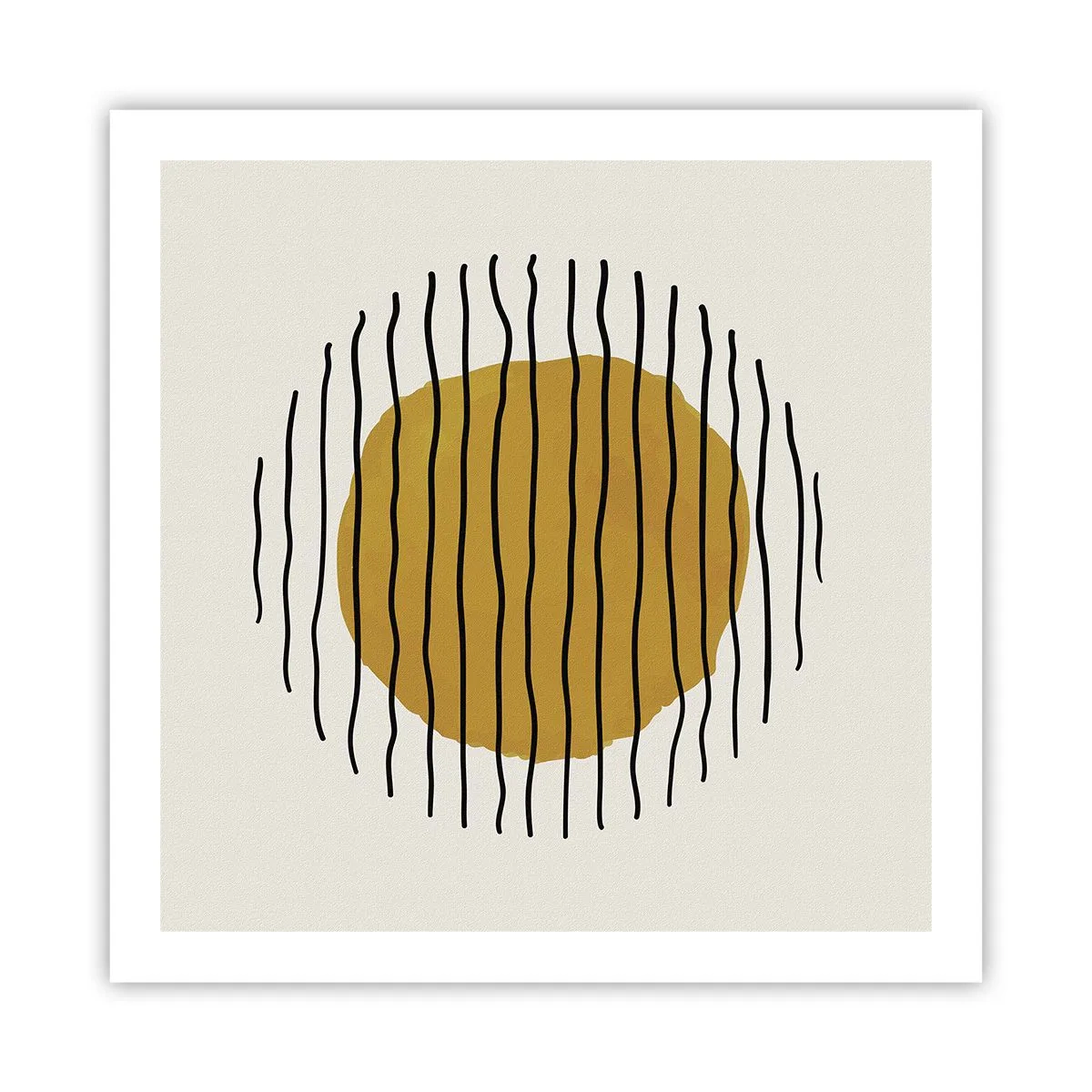 Plakat - Abstraktion, der skælver af varme - 60x60 cm