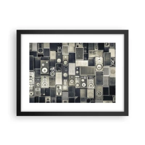 Plakat i sort ramme - Og alt er i orden - 40x30 cm