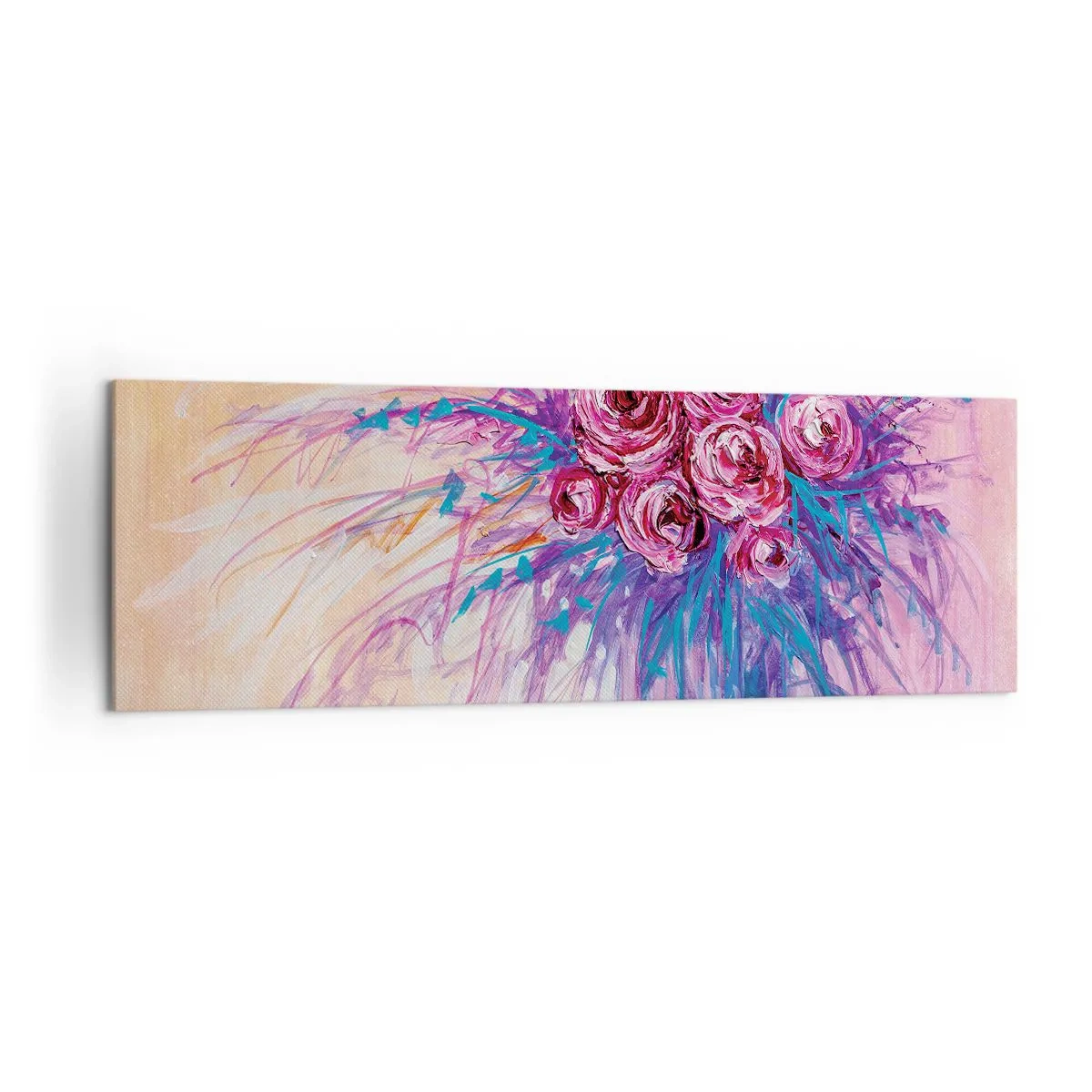 Lærredstryk - Billede på lærred - Rose springvand - 160x50 cm