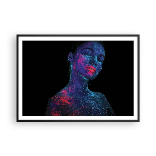 Plakat i sort ramme - I stjernestøv - 100x70 cm