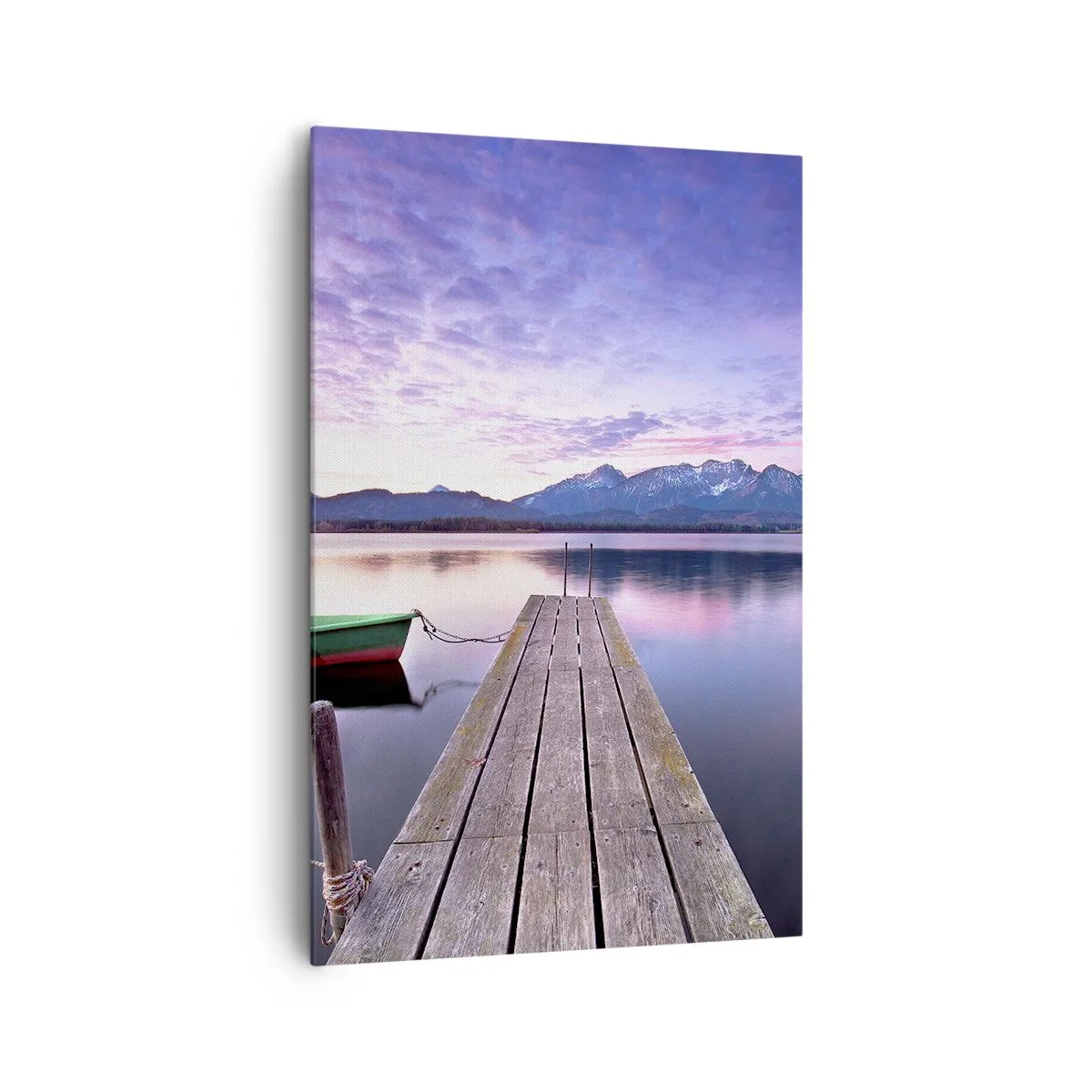 Lærredstryk - Billede på lærred - Venskabelig stilhed - 80x120 cm