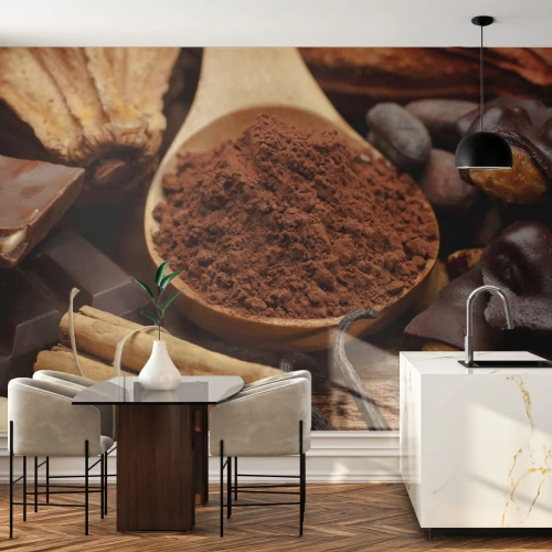 Fototapet på mål Premium Sand - Bedst mod tristhed - Gastronomi, Chokolade, Kaffe