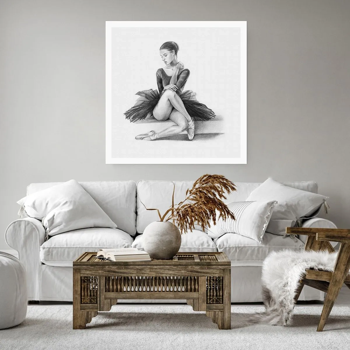 Plakat - Fortryllet af dans - 40x40 cm