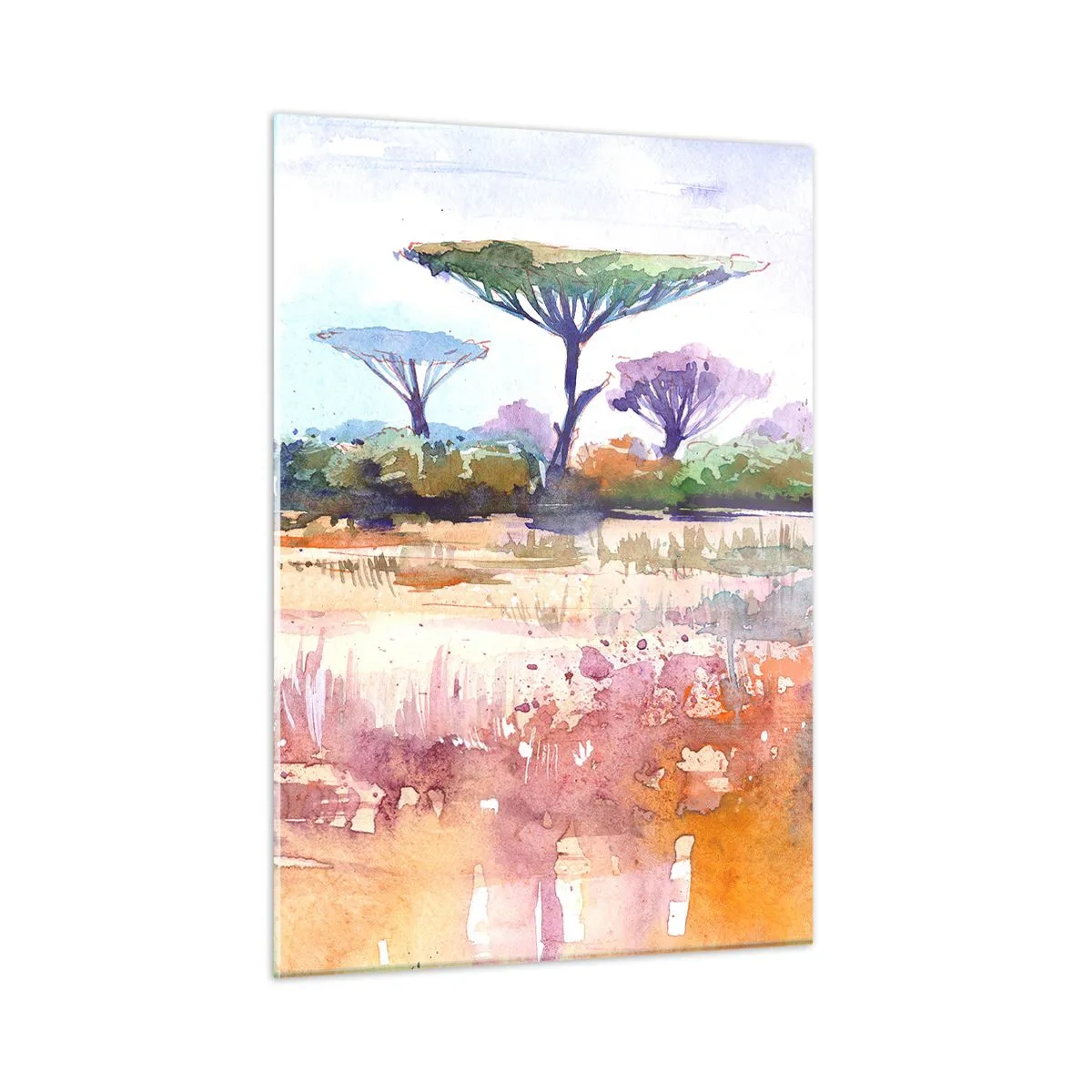 Billede på glas - Savannens farver - 50x70 cm