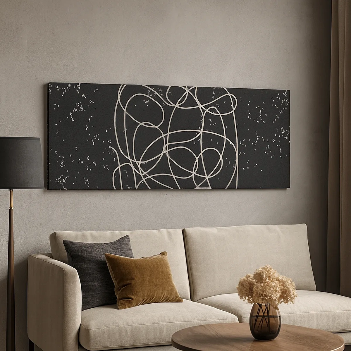 Lærredstryk - Billede på lærred - Vandrende tanker - 30x30 cm