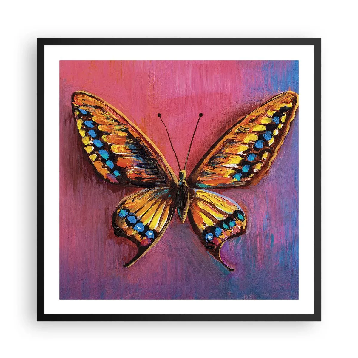 Plakat i sort ramme - Naturens juvel - 60x60 cm