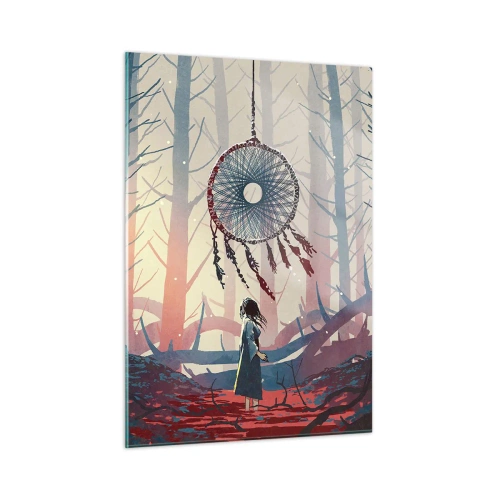 Billede på glas - Det hemmelige ritual for lykke - 50x70 cm