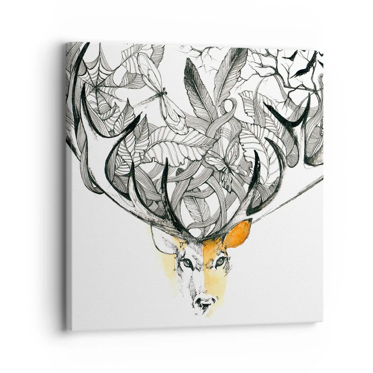 Lærredstryk - Billede på lærred - Horn af overflod - 30x30 cm