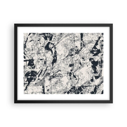 Plakat i sort ramme - Modsætningernes gennemtrængning - 50x40 cm