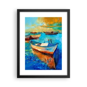 Plakat i sort ramme - I den sydlige bugt - 30x40 cm