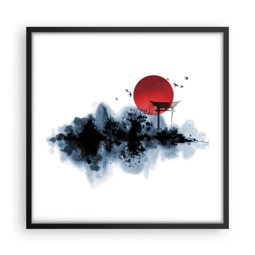 Plakat i sort ramme - Et japansk synspunkt - 50x50 cm