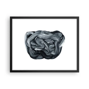 Plakat i sort ramme - Så enkelt er det ikke - 50x40 cm