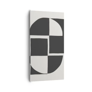 Lærredstryk - Billede på lærred - Antitese - syntese - 65x120 cm