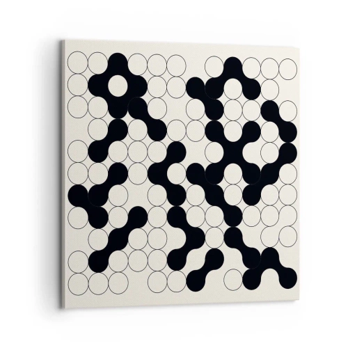 Lærredstryk - Billede på lærred - Kinesisk spil - variation - 60x60 cm