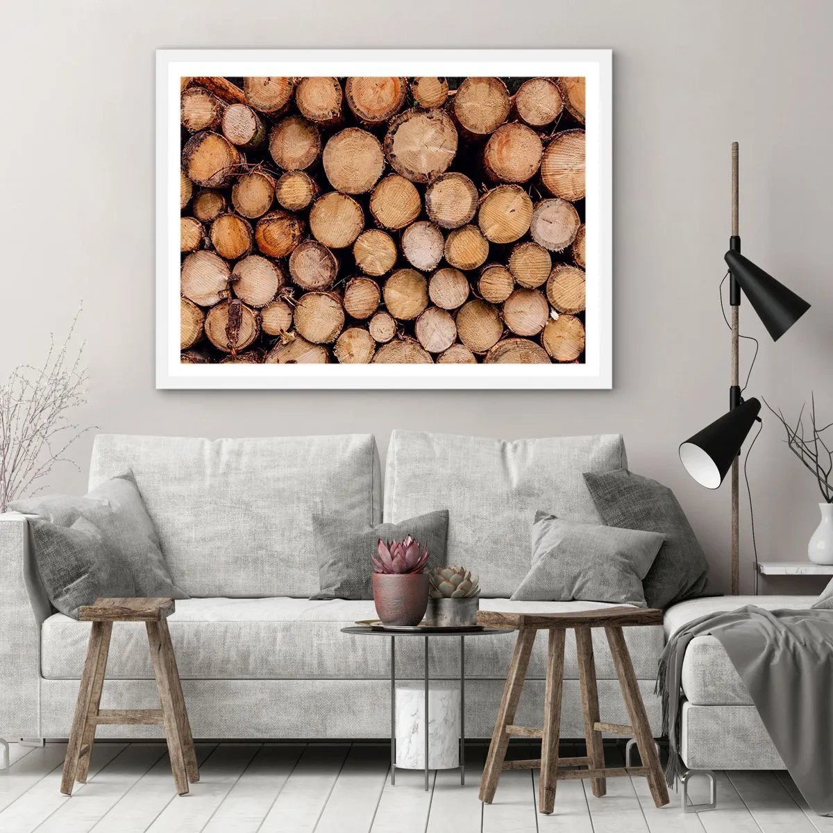 Plakat i hvid ramme - En ny begyndelse - 50x40 cm