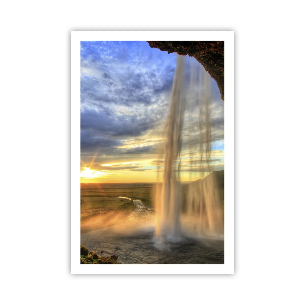 Plakat - Verden bag sløret af dråber - 61x91 cm