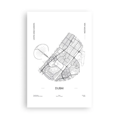 Plakat - Dubais anatomi - 61x91 cm