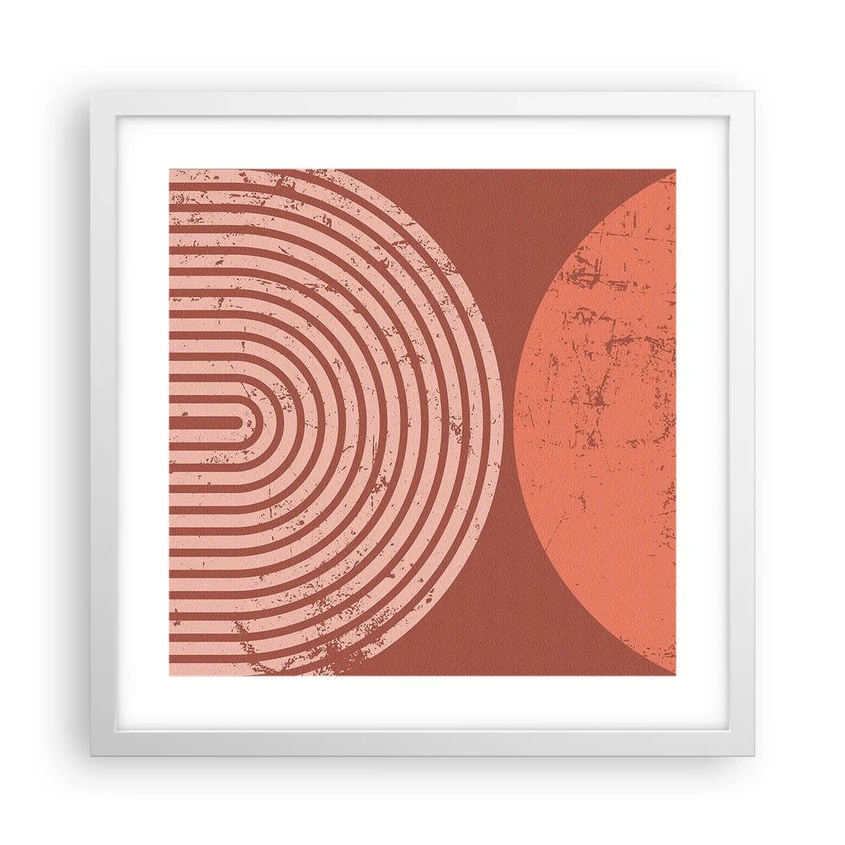 Plakat i hvid ramme - Tæt forhold - 40x40 cm
