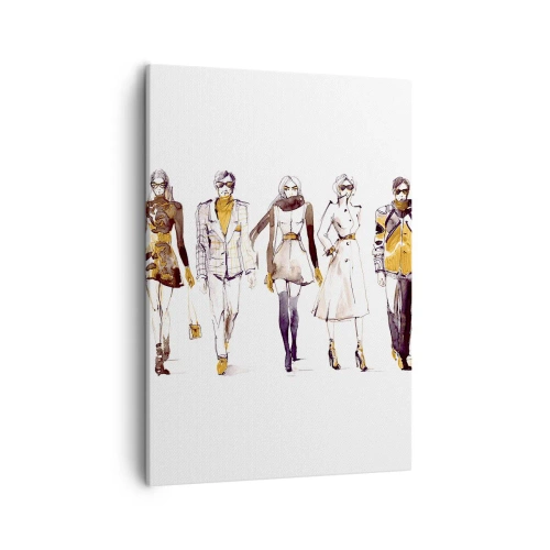 Lærredstryk - Billede på lærred - Diskret elegance, afslappet elegance - 50x70 cm