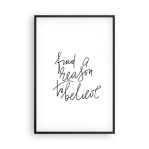 Plakat i sort ramme - Det er muligt - 61x91 cm