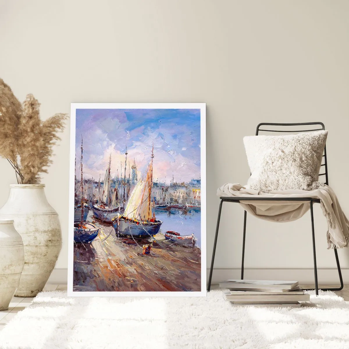 Plakat - By ved bugten - 50x70 cm