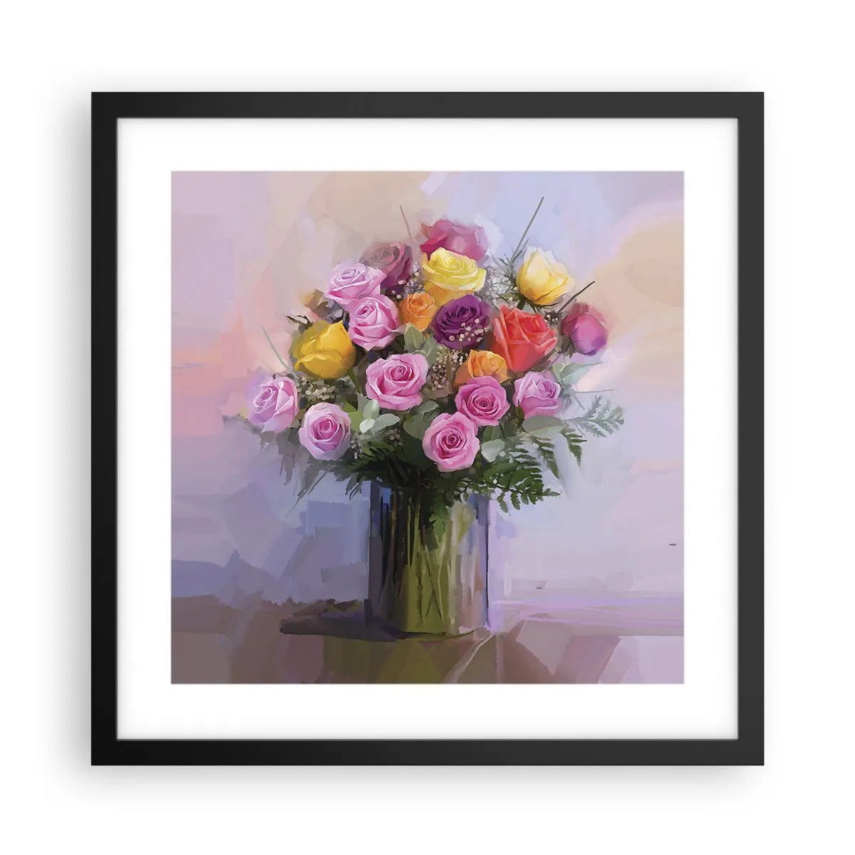 Plakat i sort ramme - Bevaret skønhed - 40x40 cm