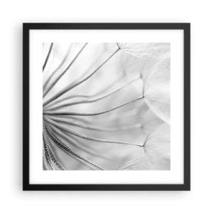 Plakat i sort ramme - Blæsende drager - 40x40 cm