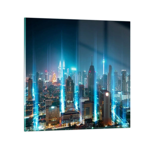 Billede på glas - Berlin til himlen - 30x30 cm