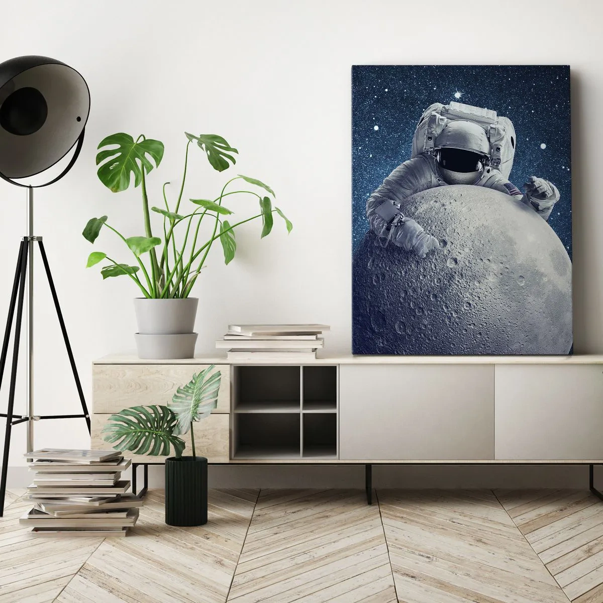 Lærredstryk - Billede på lærred - Kosmisk spøgefugl - 50x70 cm