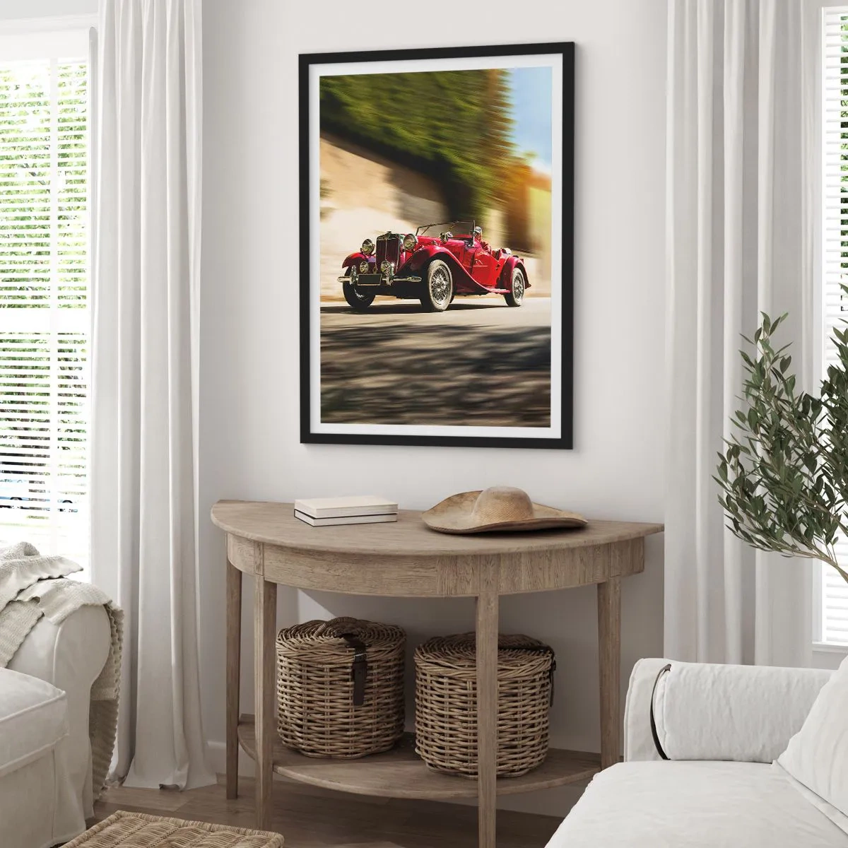 Plakat i sort ramme - Smukkere end Nike fra Samothrake - 40x50 cm