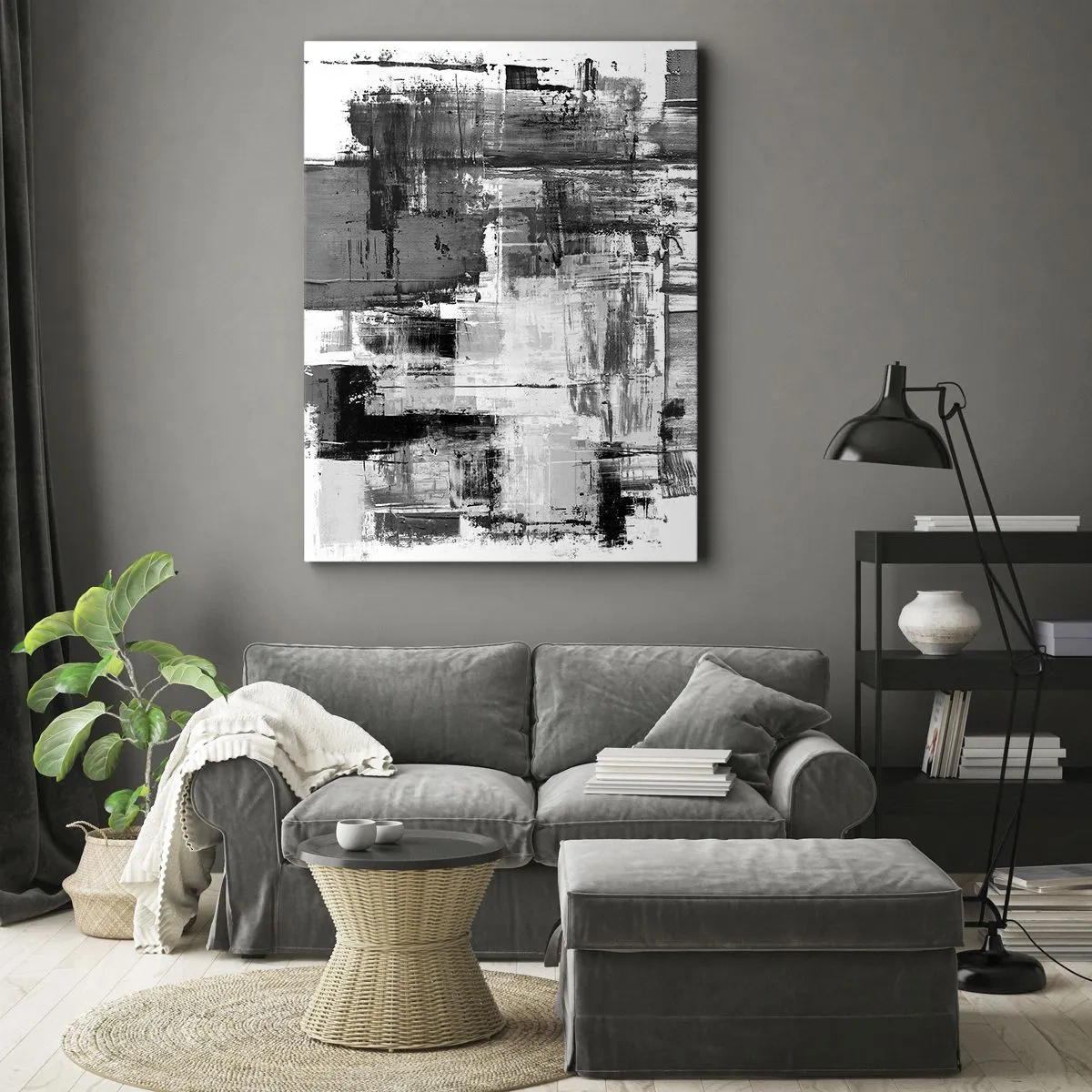 Lærredstryk - Billede på lærred - Gråt er smukt - 50x70 cm