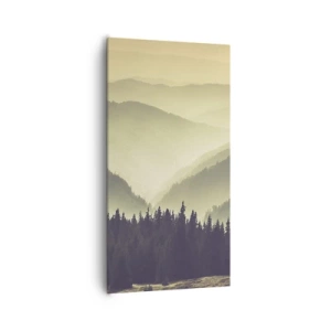 Lærredstryk - Billede på lærred - Bag de syv bjerge... - 65x120 cm