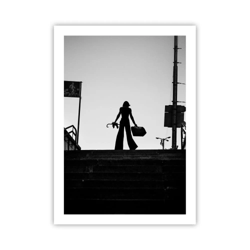 Plakat - Vandring i byen - 50x70 cm