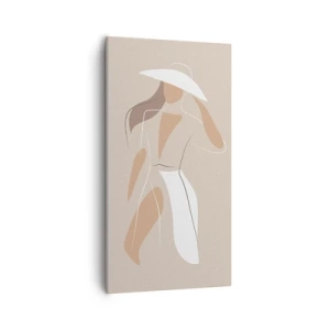 Lærredstryk - Billede på lærred - Mode er sjovt - 55x100 cm