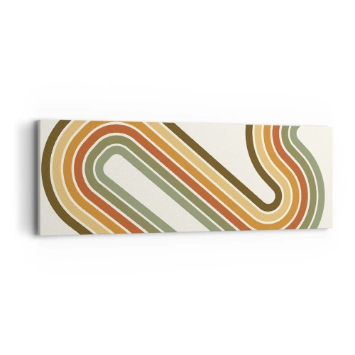 Lærredstryk - Billede på lærred - Zigzag til destinationen - 90x30 cm