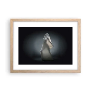 Plakat i ramme af lyst egetræ - Skjulte begær - 40x30 cm