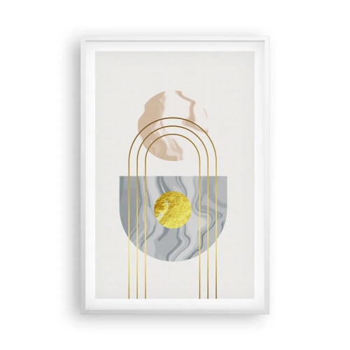 Plakat i hvid ramme - Lysstyrke og udstråling - 61x91 cm