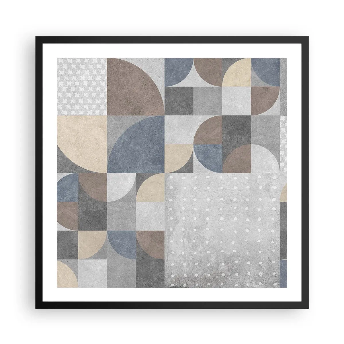 Plakat i sort ramme - Keramisk fantasi - 60x60 cm